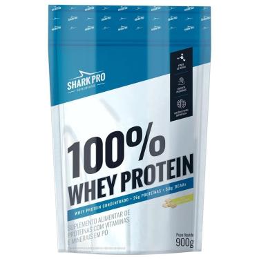 Imagem de 100% Whey Protein - 900g Refil Chocolate Branco - Shark Pro-Unissex