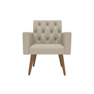 Imagem de Poltrona Decorativa Capitone Reforçada Confortável Para Sala - Móveis 