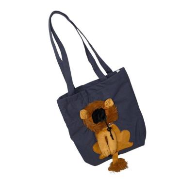 Imagem de Bolsa Transporte Cao Gato Pet Animal Estimacao Bag de Ombro Estampa Leao Passeio Diversao Caminhada Viagem