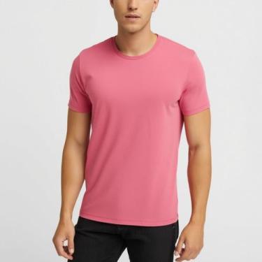 Imagem de Camiseta Masculina Lisa Algodão Gola Redonda Básica Premium Conforto D