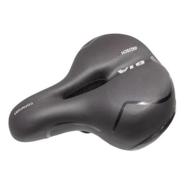 Imagem de Selim Confortável Gel Tech GTA Preto para MTB com Reflexo 25