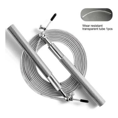 Imagem de Corda De Pular Exercício Funcional Speed Rope Rolamento 3m Cabo De Aço