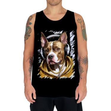 Imagem de Camiseta Regata Pitbull com Headphones 11 - Kasubeck Store®, Baby Look