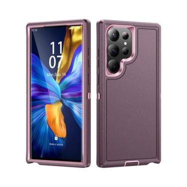 Imagem de Capa Híbrida 3 Em 1 Resistente a Impactos Para Samsung S25 S24 S23 plu