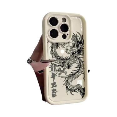 Imagem de Capa De Silicone Com Ilusão De Dragão Chinês Para iPhone 15 14 13 12 1
