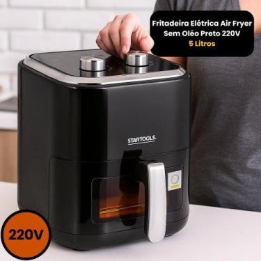 Imagem de Fritadeira Elétrica Air Fryer Sem Oléo Preto 220V - 5 Litros - Startoo