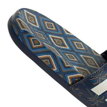 Imagem de Chinelo Slide Adidas x Farm Adilette  Azul/ Branco 38/39-Feminino