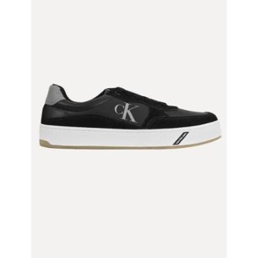 Imagem de Tênis Calvin Klein Jeans Masculino Palito Side CK Soft Preto-Masculino