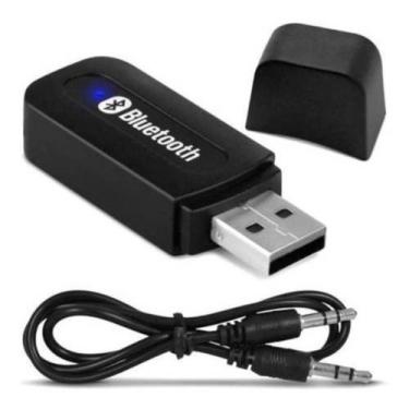 Imagem de Adaptador Receptor de Sinal Via Bluetooth Usb P2 Áudio Stereo Som Músi