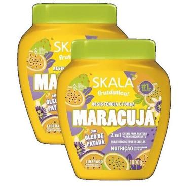 Imagem de kit 2 CREME TRATAMENTO SKALA 2 EM 1 MARACUJA E OLEO PATAUA 1KG