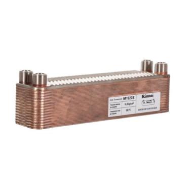 Imagem de Trocador de Calor Indireto Rinnai 30 Placas Inox com Brasagem em Cobre