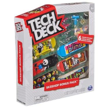 Imagem de Skate Dedo Tech Deck Sk8 Shop Pack c/ 6 colorido Sunny 2892