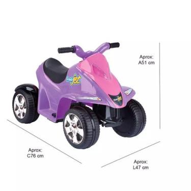 Imagem de Carrinho Quadriciclo Quadrijet Baby Elétrico Lilás 6v Homeplay Xplast
