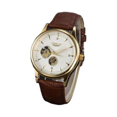 Imagem de Relógio Mecânico Elegante Para Homens, À Prova d'Água, Com Pulseira De