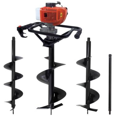 Imagem de Perfurador de Solo DPS523G com Motor 2,5HP e Sistema Easy Start Laranja 3 Brocas 80X20CM 80X25CM 80X30CM e Extensão 60CM