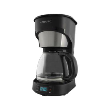 Imagem de Cafeteira Programável Elétrica Agratto Aroma Plástico 38 Xícaras Preto 220V