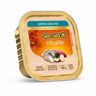 Imagem de Patê Alimento Úmido Special Cat Adulto Peixe 100g Para Gatos - GERAL