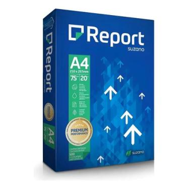Imagem de Papel sulfite A4 REPORT resma 500 folhas 75g 210mmx297mm branco - Repo