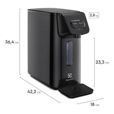 Imagem de Purificador de Água Natural e Gelada Electrolux Preto Bivolt PE15P Cor