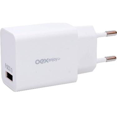 Imagem de Carregador USB 01 Porta 18W Branco CG202 - Oex