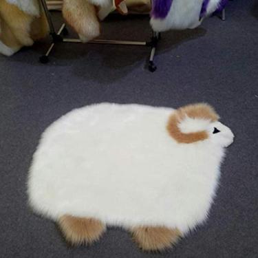 Imagem de Tapete macio de pele sintética, tapete de pelúcia sedoso, para sala de estar, quarto, sofá, cadeira, chão, cabeceira, antiderrapante, 70100 cm