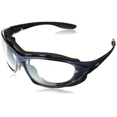 Imagem de Óculos selados sísmicos Uvex Honeywell S0620X, lentes transparentes, armação azul metálico