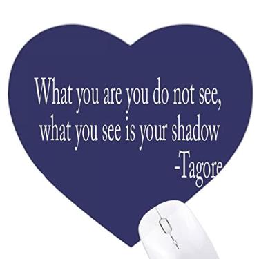 Imagem de Mousepad Qoutes Famous People Healing Can Not See The Shadow Heart Tapete de borracha para escritório