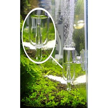 Imagem de JARDLI Difusor de CO2 de vidro pólen com contador de bolhas para aquário plantado
