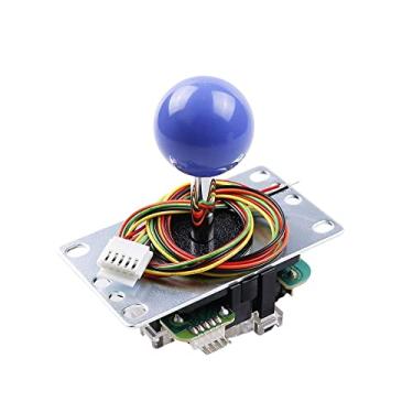 Imagem de SANWA JLF-TP-8YT Joystick Dark Blue Original - for Arcade Jamma Game 4 & 8 Way Adjustable, Compatible with Catz Mad SF4 Tournament Joystick (Dark Blue Ball Top), Use for Arcade Machine Cabinet S@NWA