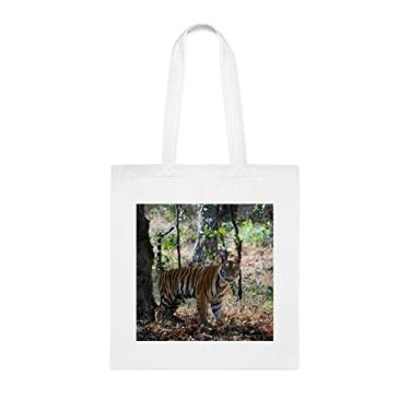 Imagem de Bolsa The Bengal Tigre, Bengala Tigre Tote Presente, Bolsa de Ombro Tigre Bengala, Sacolas Reutilizáveis Tigre Bengala, Ideia de Presente de Cesta de Natal de Aniversário, Presente