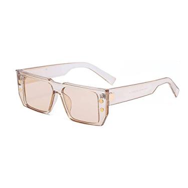 Imagem de Óculos de Sol Vintage Retangulares Feminino Punk Gradiente Lente Óculos de Sol Moda Hip Hop Óculos Óculos UV400,5, Tamanho Único