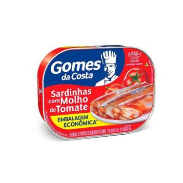 Imagem de Sardinha C/ Molho De Tomate Líquido 250G - 48 Unidades - Gomes Da Cost