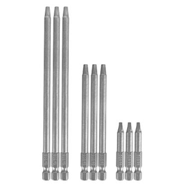 Imagem de 9Pcs Liga de Aço Magnético Chave De Fenda Bits Set 50/100/150mm Magnetische Ektrische Bits para Furadeira Recarregável, Conjunto de Chave De Fenda