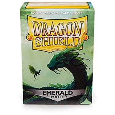 Imagem de Dragon Shield Standard Size Sleeves – Matte Emerald 100CT - Card Sleeves are Smooth & Tough - Compatible with Pokemon, Yugioh, & Magic The Gathering Card Sleeves – MTG, TCG, OCG