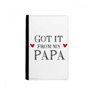 Imagem de Got It From My Papa Children Pather Present Passaporte Notecase Burse Capa carteira porta-cartões