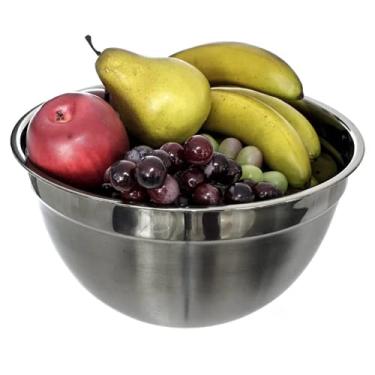 Imagem de Tigelas Bowl P/ Sevir Saladas, Frutas e Legumes 32CM em Inox