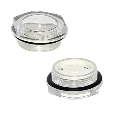 Imagem de Flyshop Acessórios para compressor de ar de plástico transparente com rosca macho M36 x 1,5 com anel de vedação, 1 peça