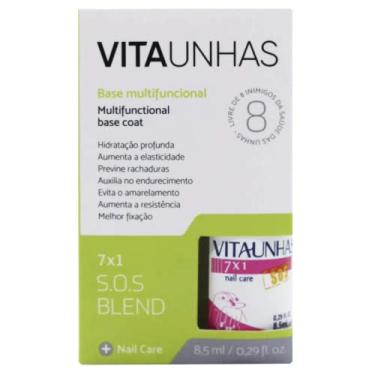 Imagem de Esmalte VitaUnhas Base Multifuncional S.O.S Blend 7x1 8,5mL