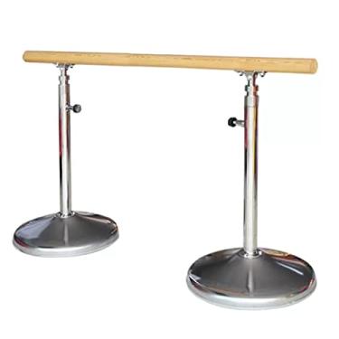 Imagem de Ballet Barre Barra de balé móvel doméstica, base de aço inoxidável e alavanca de madeira, adequada para estúdios de dança/escolas/academias (Size : 1.5M/5FT)
