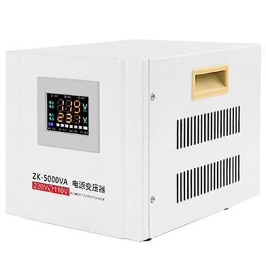 Imagem de Transformador conversor de voltagem, 5000 W transformador de tensão resistente Step Up/Down 220V 110V Conversor de energia resistente com proteção contra quebra de circuito, 110 V a 220 V, 5000 W