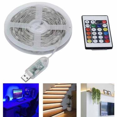 Imagem de Fita Led Smart Aplicativo App Celular 10 Metros Cores RGB Ajustavel Natal Pisca Pisca Gesso Sanca Arvore