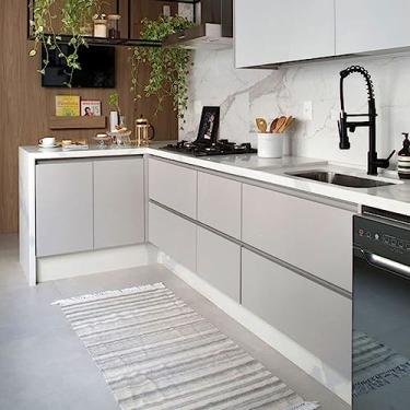 Imagem de Papel de Parede Cinza Claro Fosco Adesivo Vinílico Liso Para Móveis Sala Quarto 4mts x 50cm