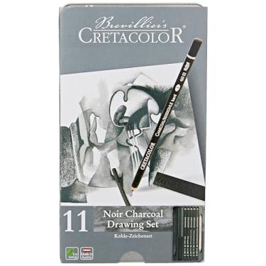 Imagem de Cretacolor Conjunto de desenho de carvão Noir, 11 peças, multicolorido