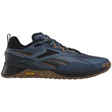 Imagem de Reebok Tênis unissex Nano X3 Adventure, azul/preto/marrom corte, 42 masculino, Argolas azul/preto central/marrom-claro, 42 BR