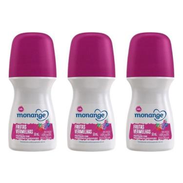 Imagem de Desodorante Roll-on Monange 50ml Frutas Vermelhas-kit C/3un Desodorante roll-on monange 50ml frutas vermelhas-kit c/3un