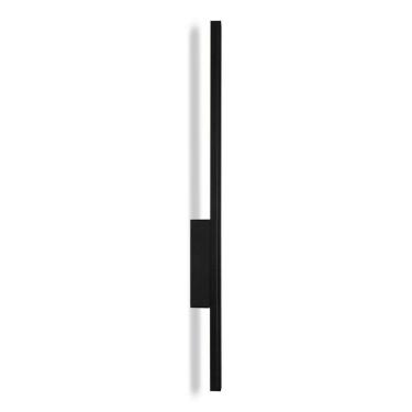 Imagem de 2 Arandelas Traço Frame Linear Reta Led 6w 50cm 3000k-preto