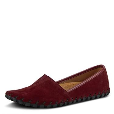 Imagem de Tênis feminino sem cadarço Spring Step Kathaleta, Bordeaux Suede, 8.5
