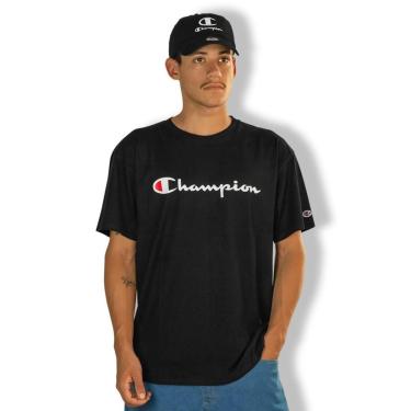 Imagem de Camiseta Champion Logo Script INK Black-Unissex