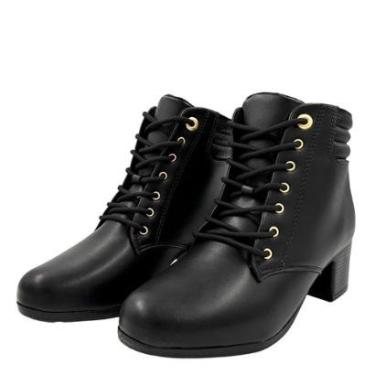 Imagem de Bota Modare Cano Curto Salto Médio Feminina-Feminino