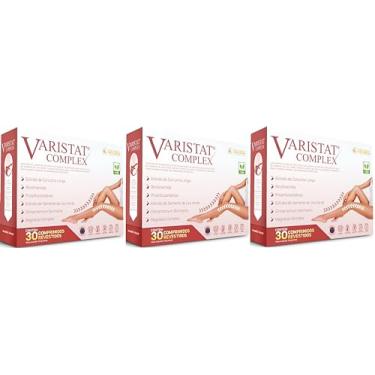 Imagem de Varistat Complex Magnésio Cloreto + Glicina + Óxido de Magnésio + Canela + Curcumina + Semente de Uva + Vitamina B3 idNlabs 30 Comprimidos Kit 3 Unidades